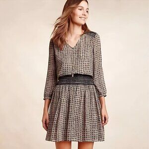 Anthropologie Vanessa Virginia Daytripper Dress Fully Lined Smocked Wais…